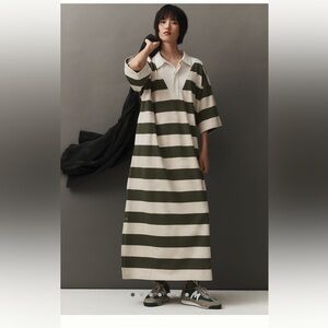 DAILY PRACTICE by ANTHROPOLOGIE Oversized Maxi Rugby Dress